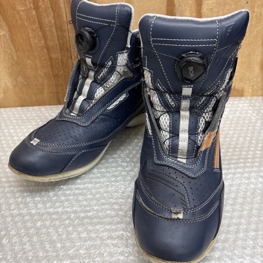 クシタニ K-4570 フローシューズ BOAシステム ネイビー バイクシューズ KUSHITANI ライディングシューズ 26.5cm